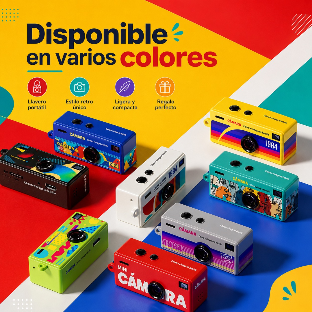 Mini Cámara Digital Retro Portátil