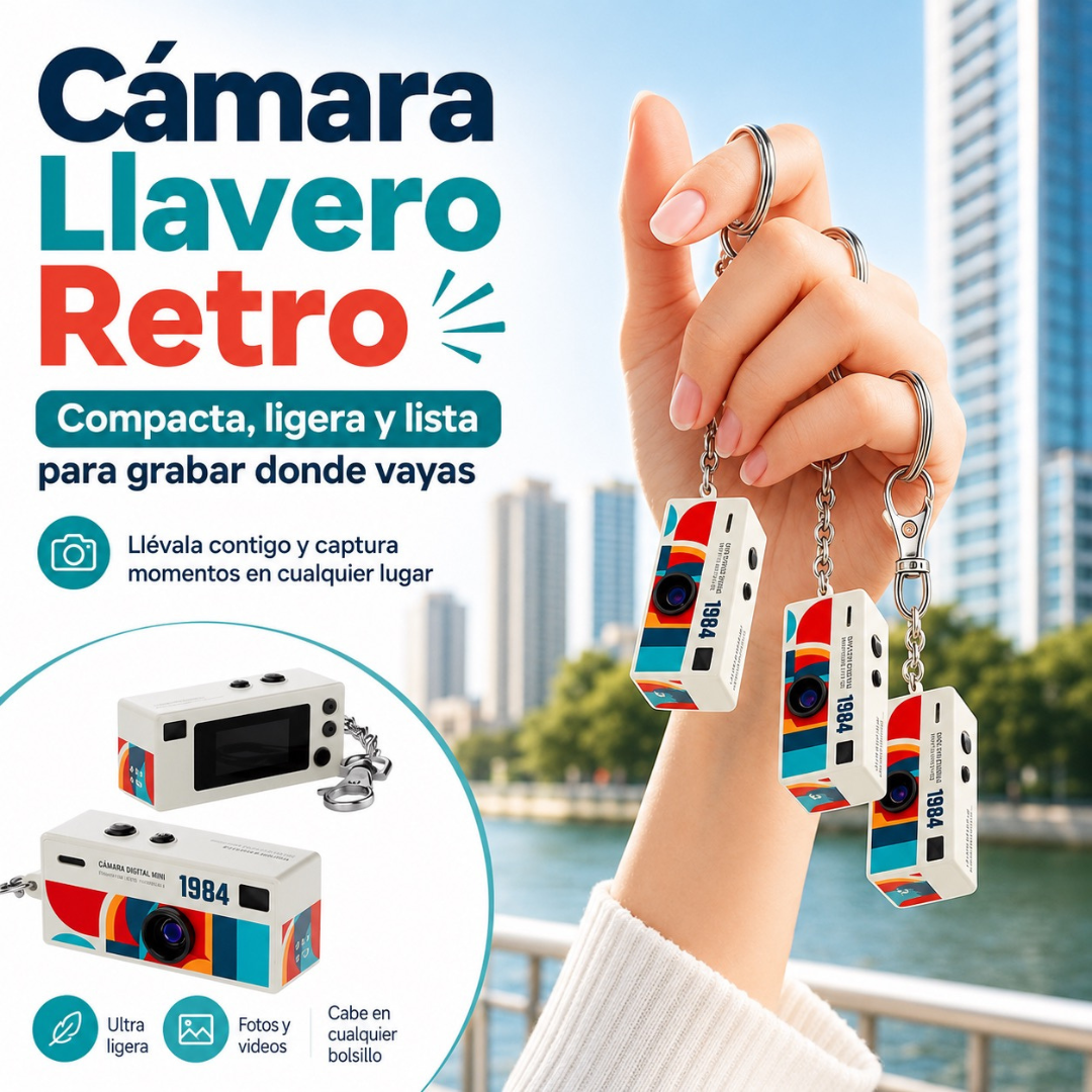 Mini Cámara Digital Retro Portátil
