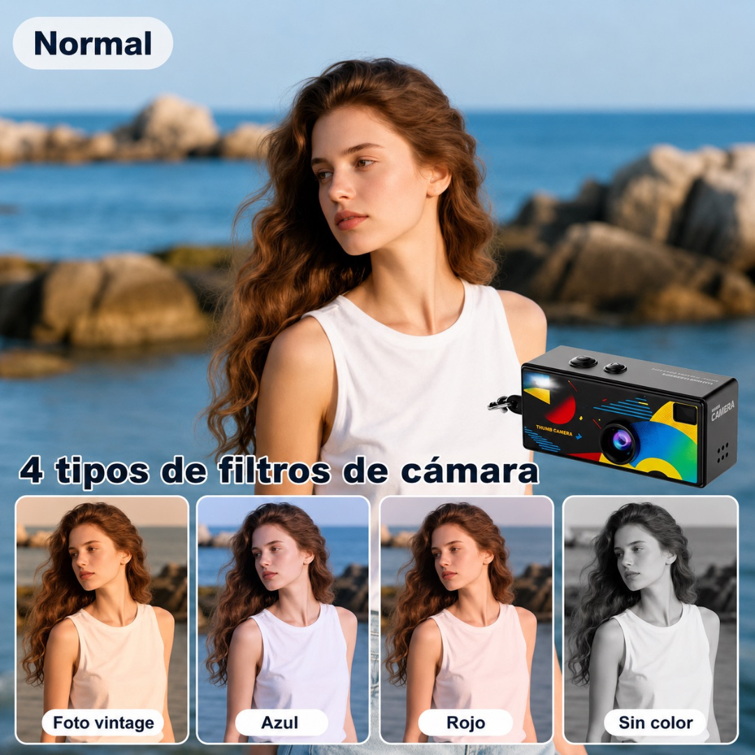 Mini Cámara Digital Retro Portátil